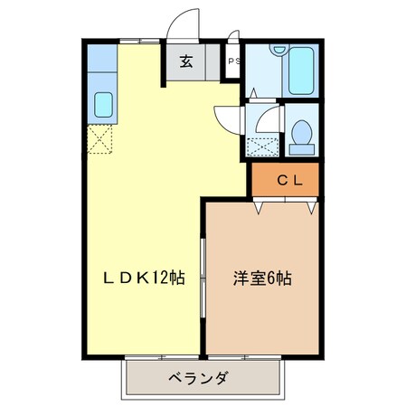 サンハイツイノウエの物件間取画像